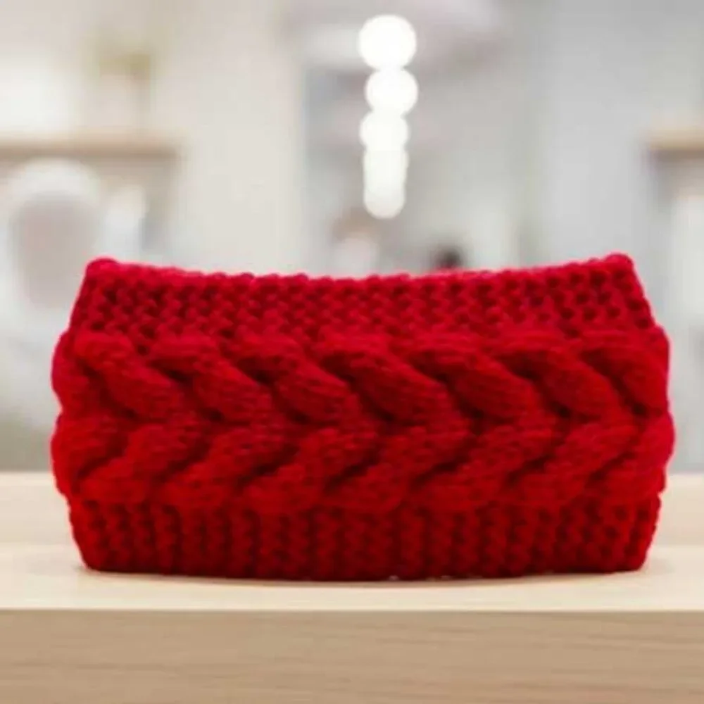 Ladies Winter Warm Cute Red Headband - Brand New Ski Headband